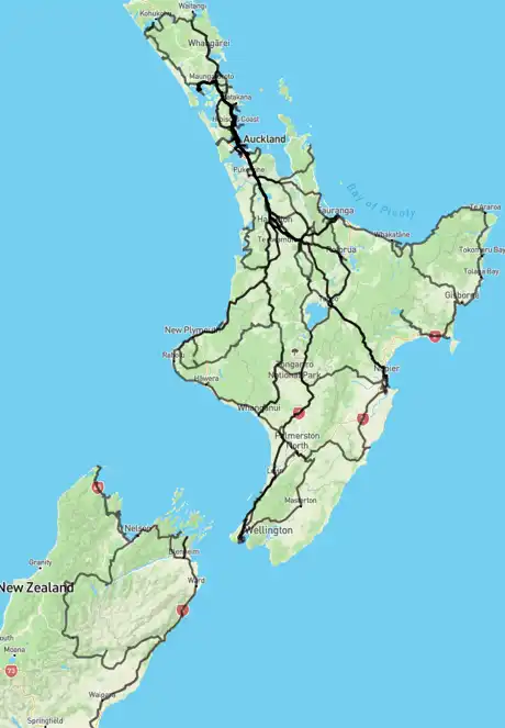 Link to map of NZ travels