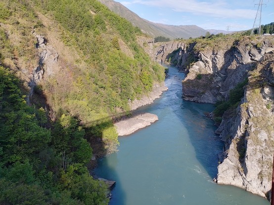 View from the Kawarau Bridge where the original Bungy is based. They charge $320 a jump and crank through something like 200 people a day. Quite the money earner!