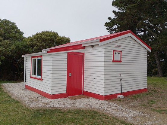 Lighthouse keeper's house. You can stay here with up to 4 people for as little as $76. Cute!