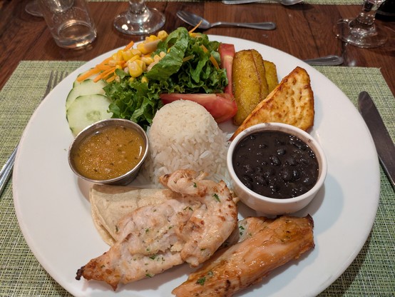 My traditional Costa Rica dinner last night. Beer not pictured.