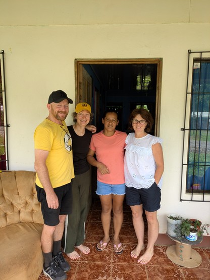 Saying goodbye to our host.