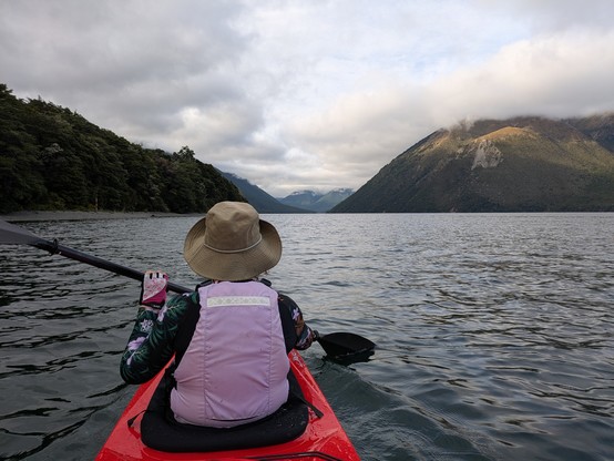 Heading south on the lake