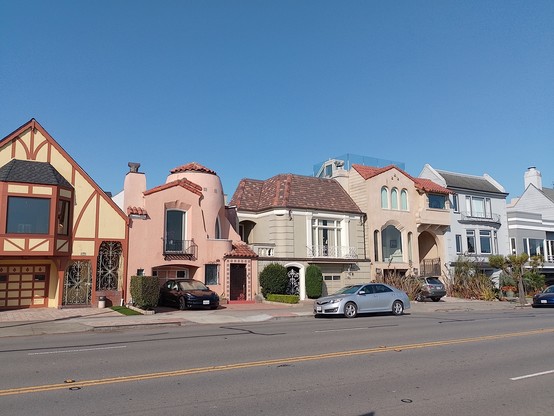 Quaint beach houses.