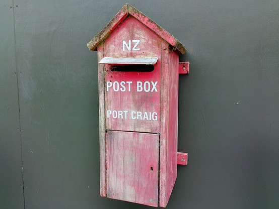 Post box at Port Craig
