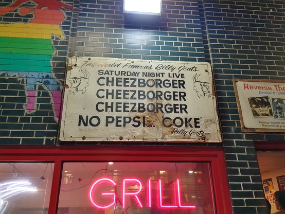 The famous Billy Goat Tavern.