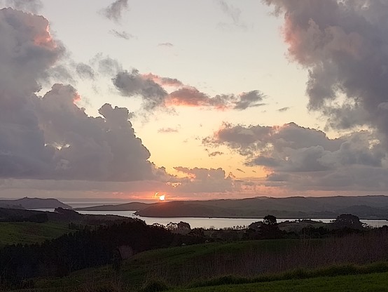 Sunset at Atiu Regional Park. ^D