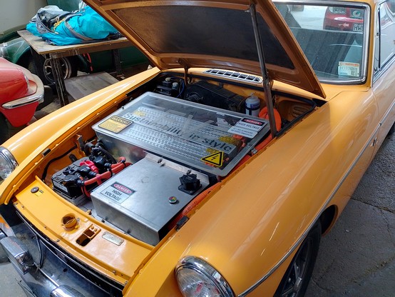 A converted 1971 MG.