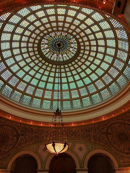 Tiffany Dome in the Chicago Cultural Centre.
