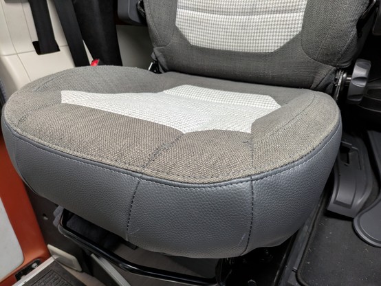 After with nice, new better-quality faux leather.