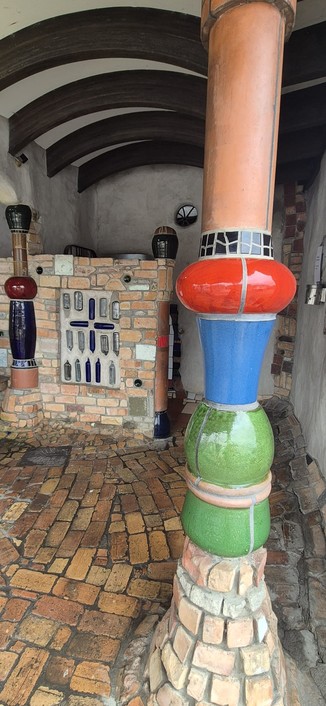 Obligatory stop at the Hundertwasser toilets in Kawakawa
