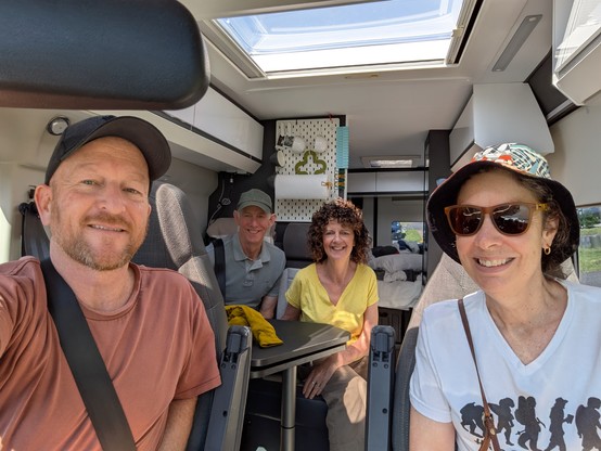 In the van ready for launch and ready for lunch