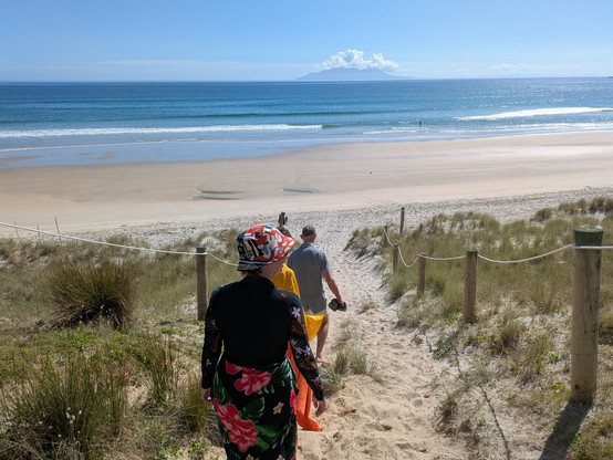 The beautiful beach at Tāwharanui