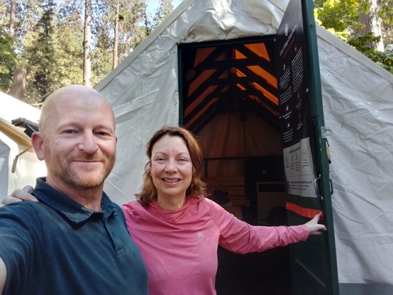 Our tent at Curry Village.