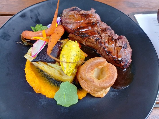 Sally's fancy lunch at Allan Scott. 