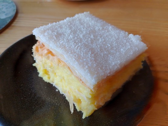 Sally's incredible custard square.
