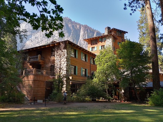 The Ahwahnee hotel.