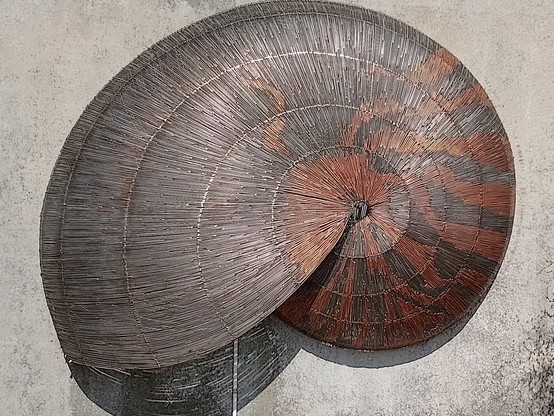 Sculpture at Nautilus Wines.