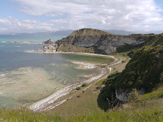 View from the cliffs near the end of the peninsula.