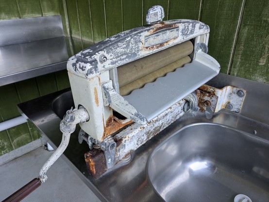 They have old wringers in the Totaranui campground. Nostalgia overload.