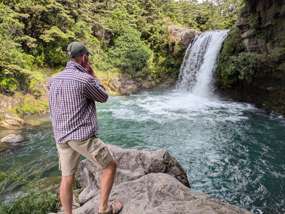 John at Gollum's Pool on the Central Plateau near Waimarino and the Chateau