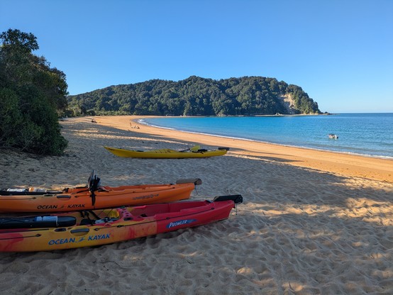 View north from the campground in the evening.