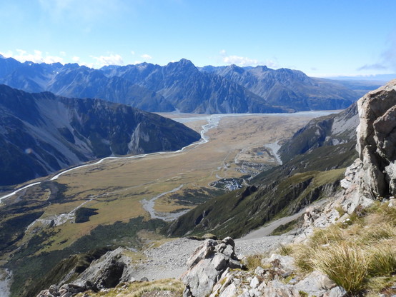 View over the valley from Mueller Hut area