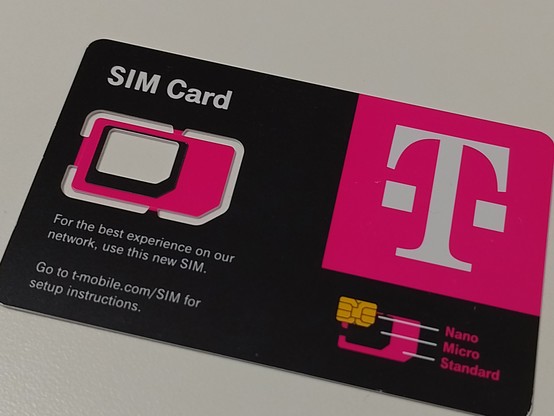 T-Mobile prepaid SIM card from Simcorner.