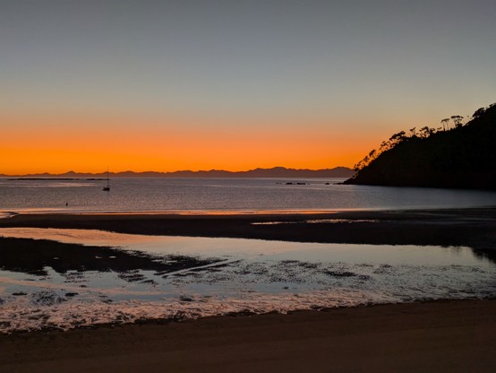 This morning's sunrise from Bark Bay.