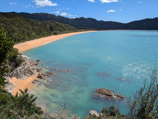 Looking back over Totaranui